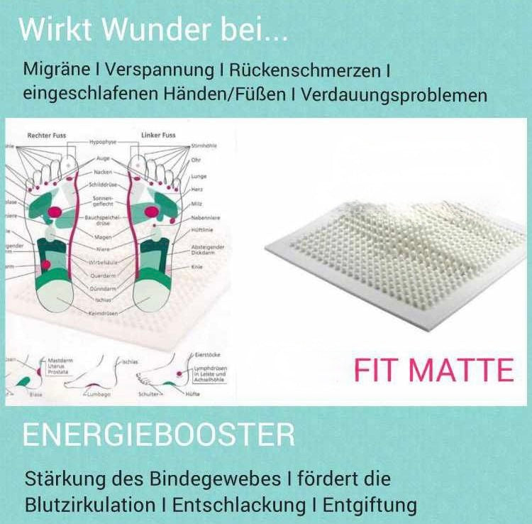 FIT MATTE Fussreflexzonen Massage Matte