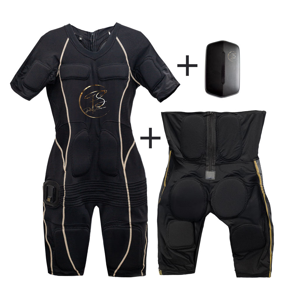 EMS Anzug + EMS-Hose + Powerbox + gratis App